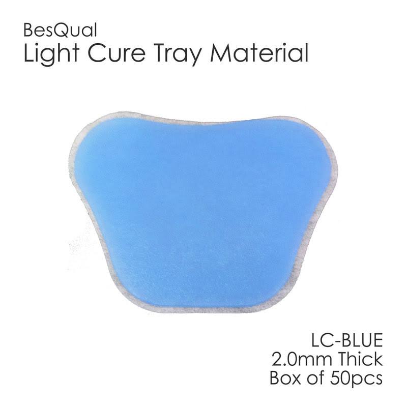 Custom Tray Material Light Cure Blue 2 mm 50/Bx