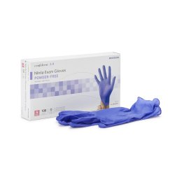 Exam Glove McKesson Confiderm® 3.0 Small 100 per Box NonSterile Nitrile Textured Fingertips Blue...