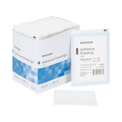 Non-Adherent Dressing with Adhesive McKesson 3x4 in Sterile 1 per Pack