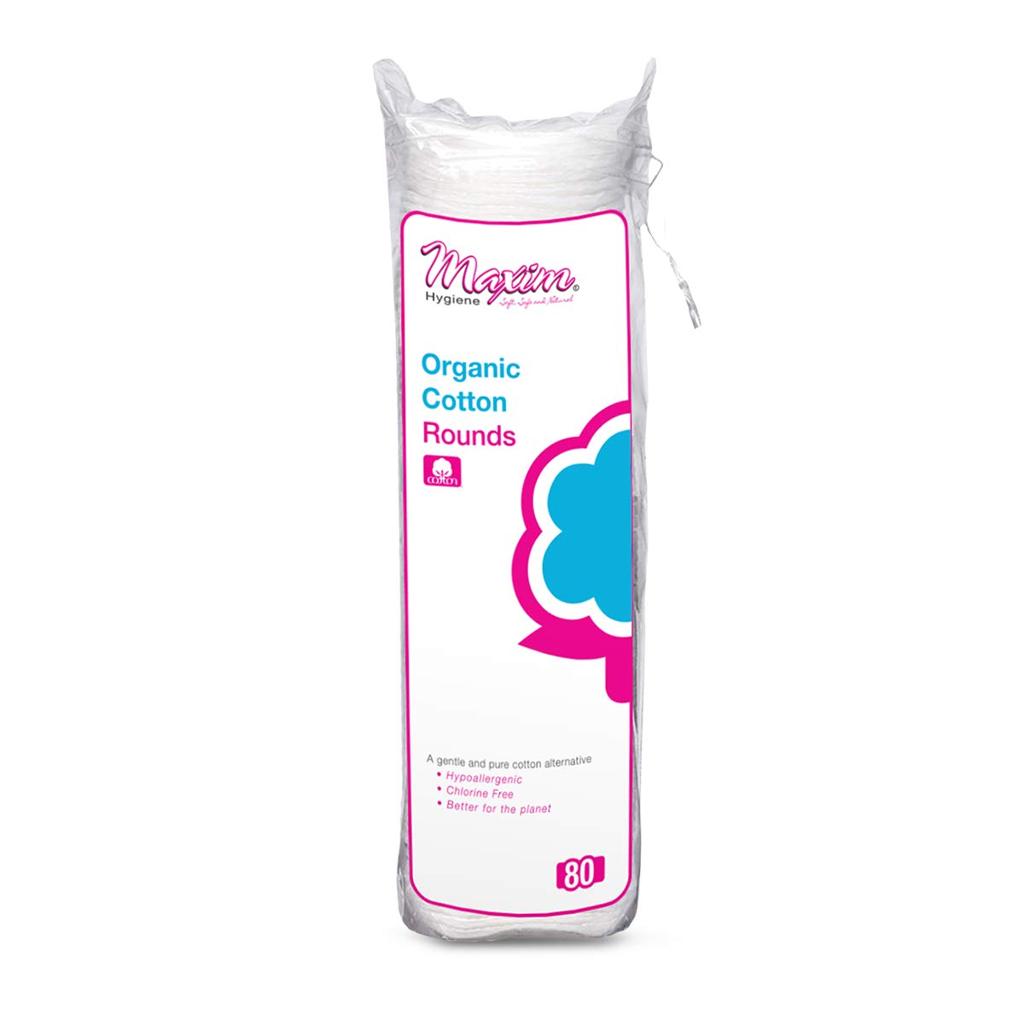 Maxim Organic Cotton Rounds Hi Absorb Latex-Free Non Sterile 80x24/Case 1-713080-2