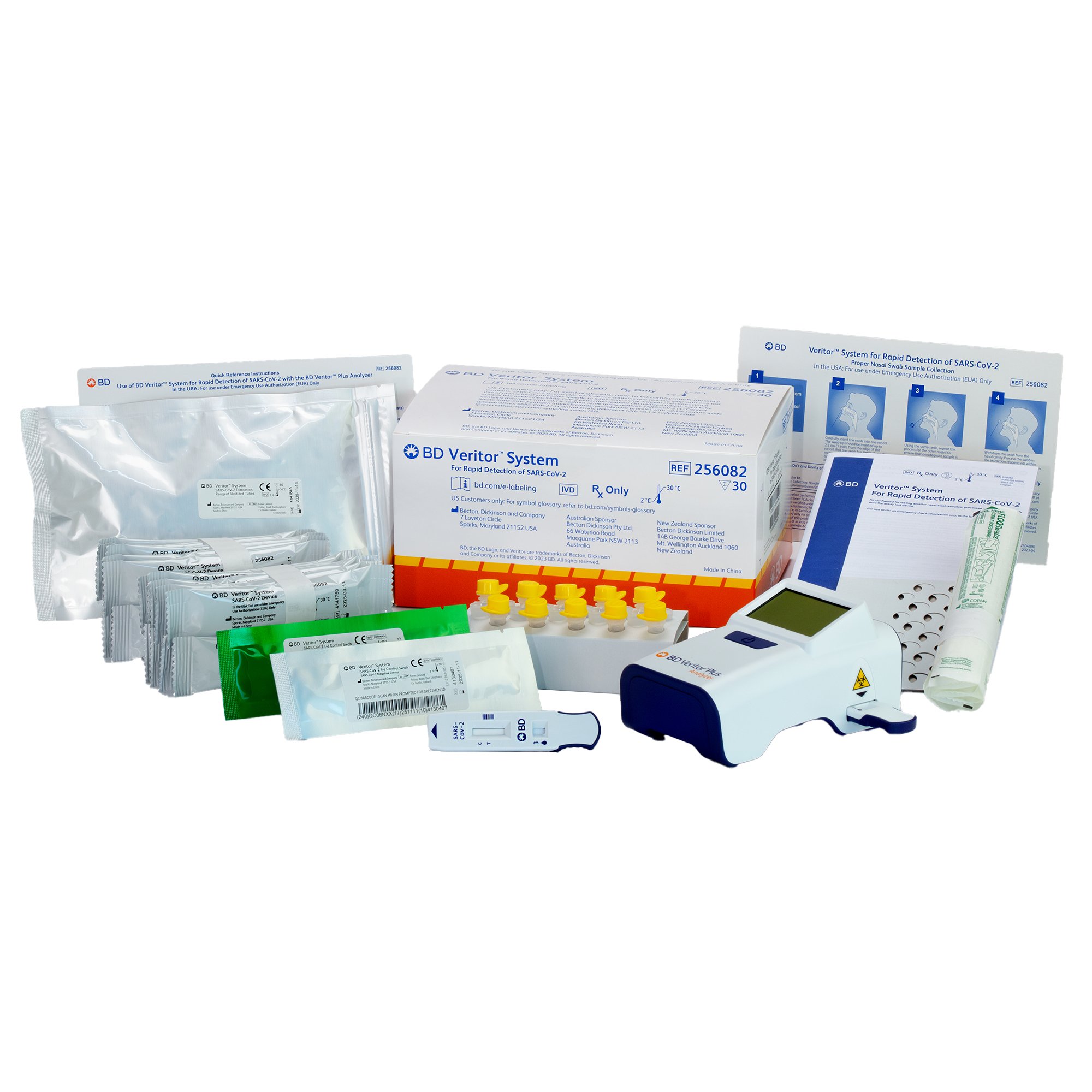 Respiratory Test Kit BD Veritor™ System SARS-CoV-2 30 Tests CLIA Waived