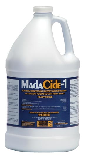 MadaCide-Disinfectant / Cleaner Gallon Bottle 4/CS MADA Medical Products Inc. 7009