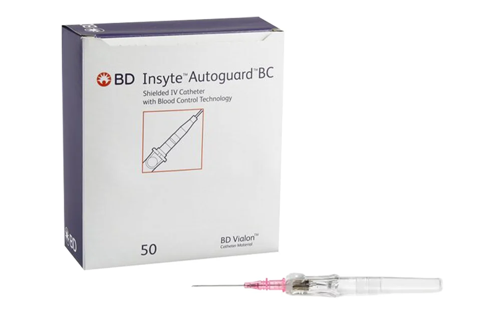 Insyte Autoguard IV Catheter 20 Ga 1.16" Notched Ndl Vialon biomaterial Ster 50/Box, 4 BX/CA 381434