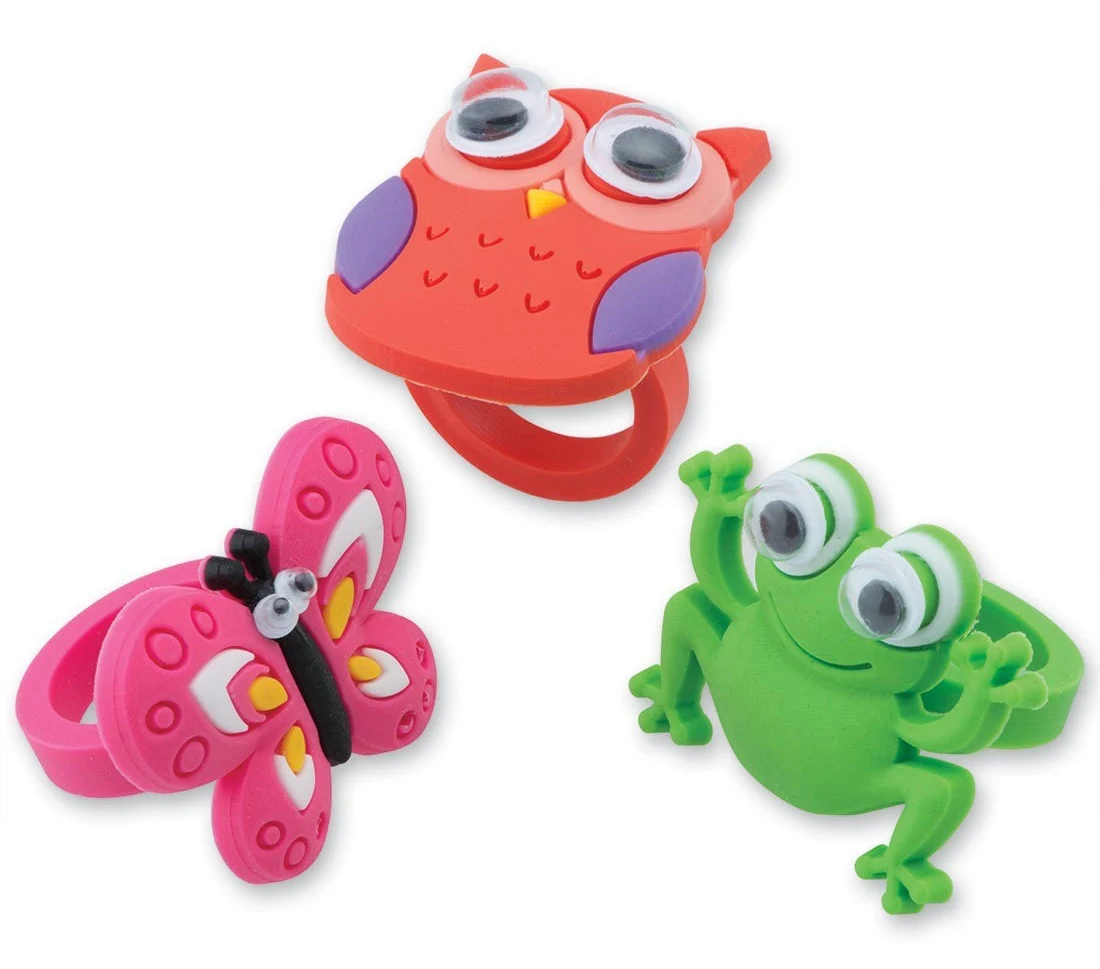 Cute Creature Rings 48/pkg