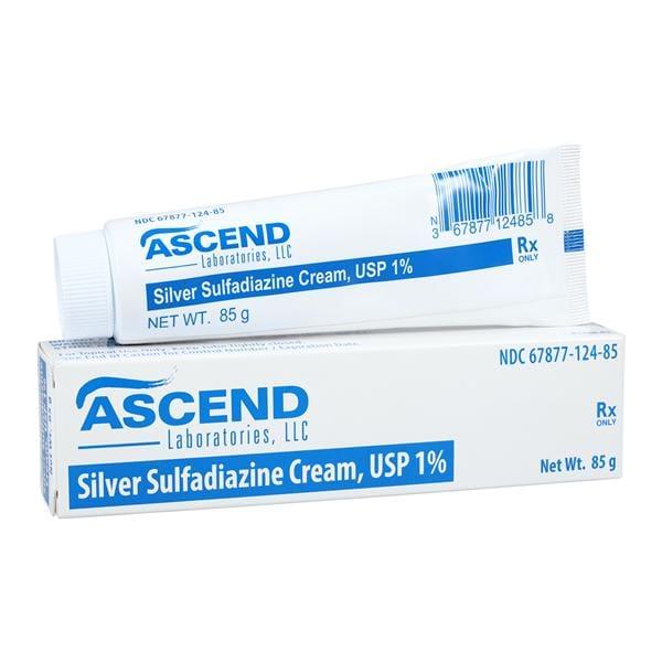 Silver Sulfadiazene Topical Cream 1% Tube 85gm Each Ascend Laboratories LLC