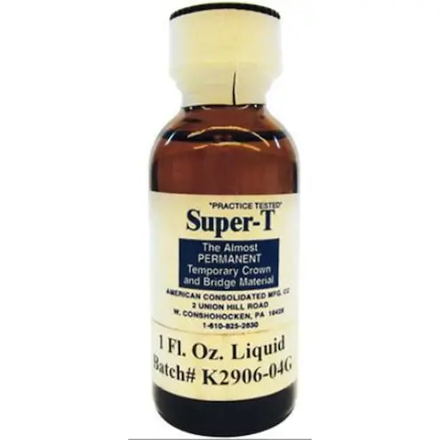 Super T Temporary Crown & Bridge Material 1 oz Bottle