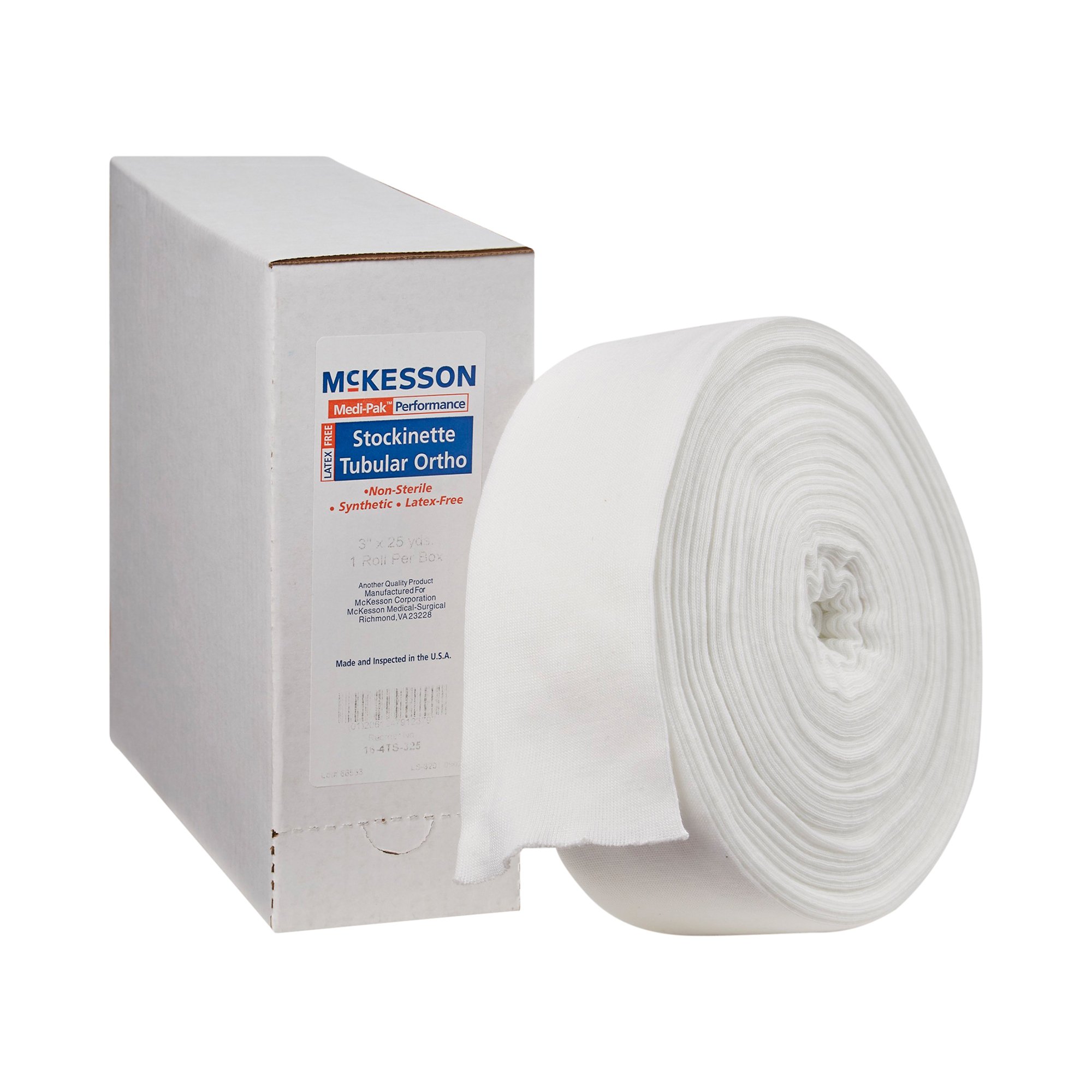 Stockinette Tubular McKesson 3 Inch X 25 Yard Polyester NonSterile STOCKINETTE, TUBE POLY 3"X25YD(1