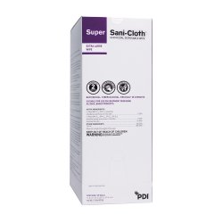 Surface Disinfectant Cleaner Super Sani-Cloth® Premoistened Germicidal Manual Pull Wipe 50 Count