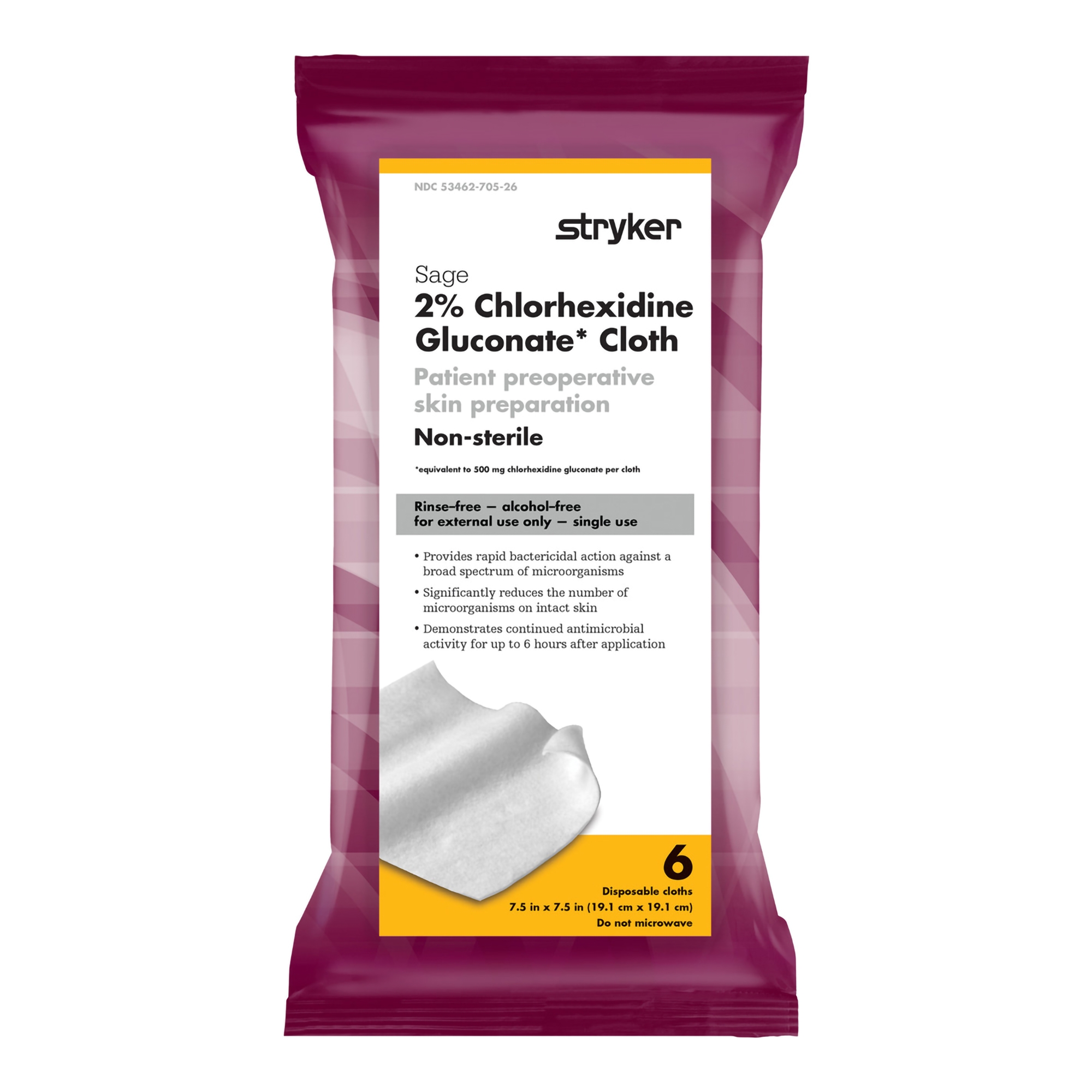 Patient Skin Prep Cloth Sage Products Inc