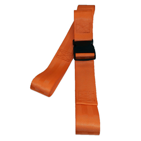 Backboard/Cot Strap 2-Piece Plastic Side Buckle Loop-Lok 5· Nylon, Orange Dick Medical Supply 17152O