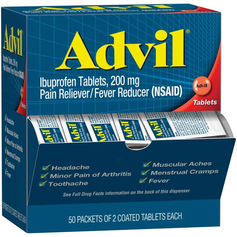 Advil NSAID Caplets 200mg 100/Bt