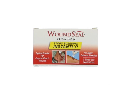 WoundSeal Blood Clot Powder, Pour Packs, 2/box ACME United Corp