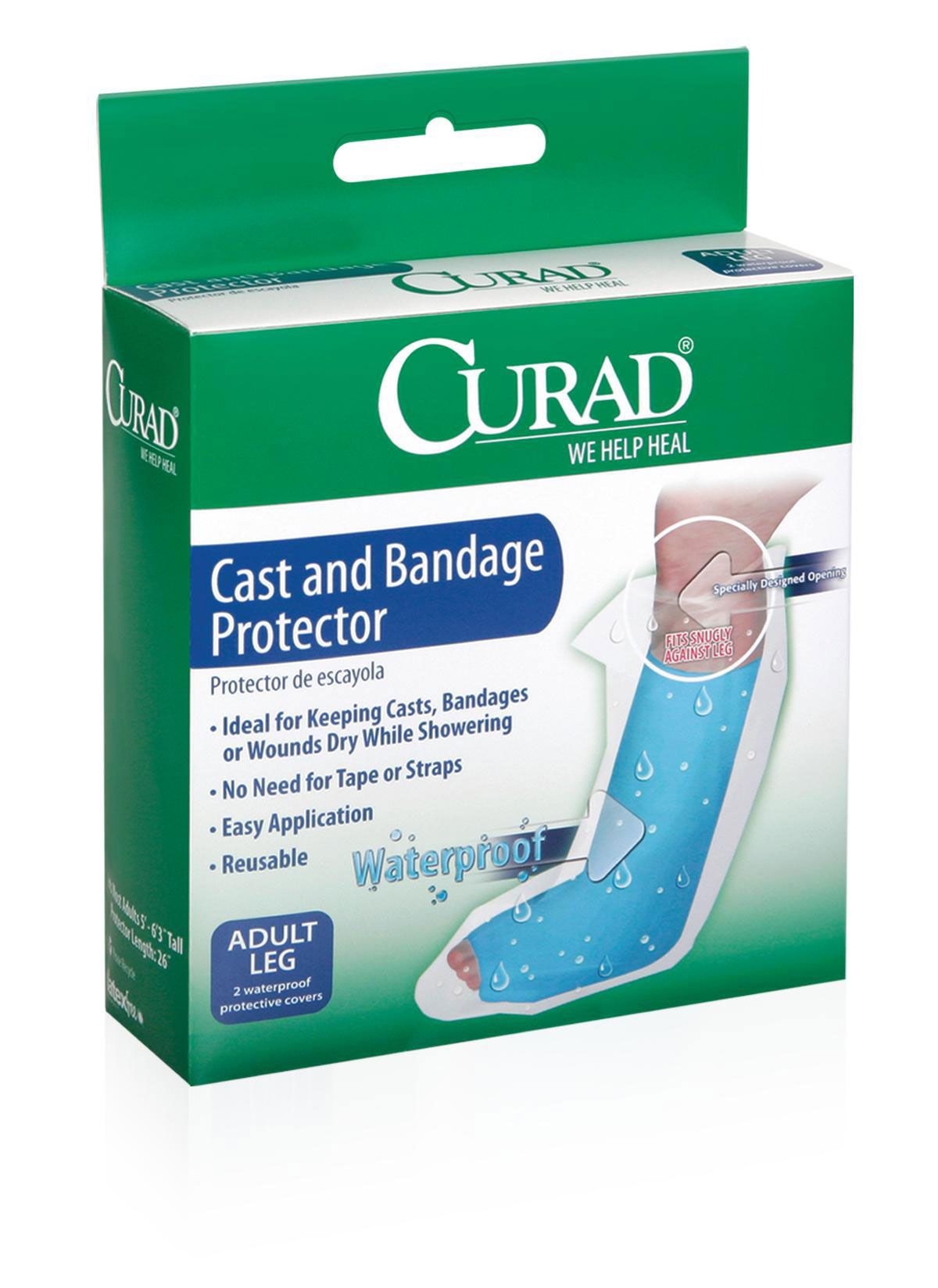 Leg Cast Protector Curad® PROTECTOR, CURAD CAST LEG ADLT(2/BX 6BX/CS) Medline CUR200ALL