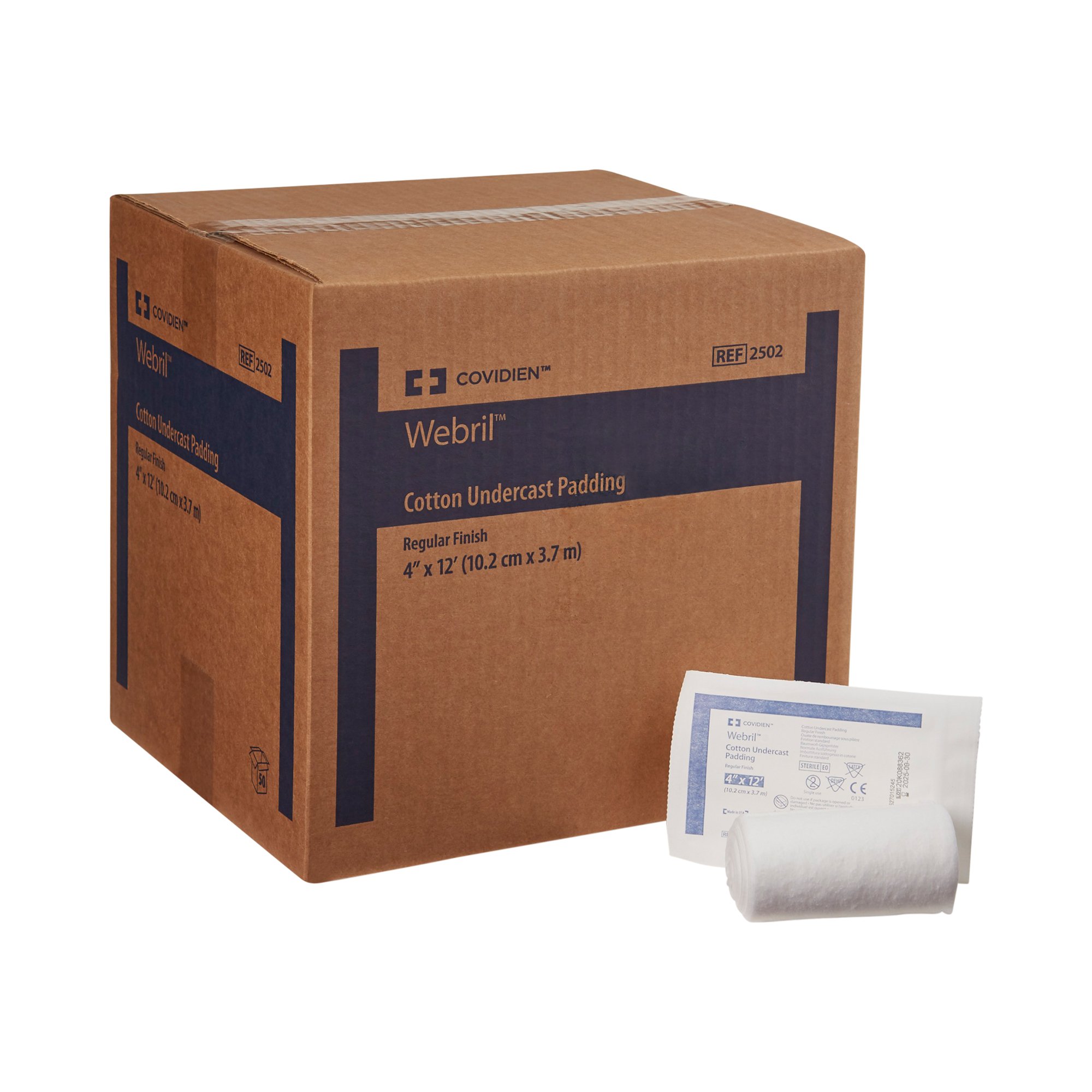 Cast Padding Undercast Webril™ 4 Inch X 4 Yard Cotton Sterile PADDING, CAST WEBRIL STR 4"X4YDS (50/C