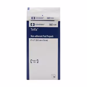NON-ADHERENT 3X8ST TELFA DRESSING 1S 50/BX 12BX/CS Cardinal Health -1238