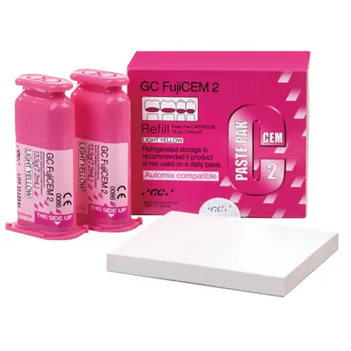 GC FujiCEM 2 Luting Rsn Mod Gls Inmr Automix Cement Wt 13.3 Gm Rfl 2/Pk