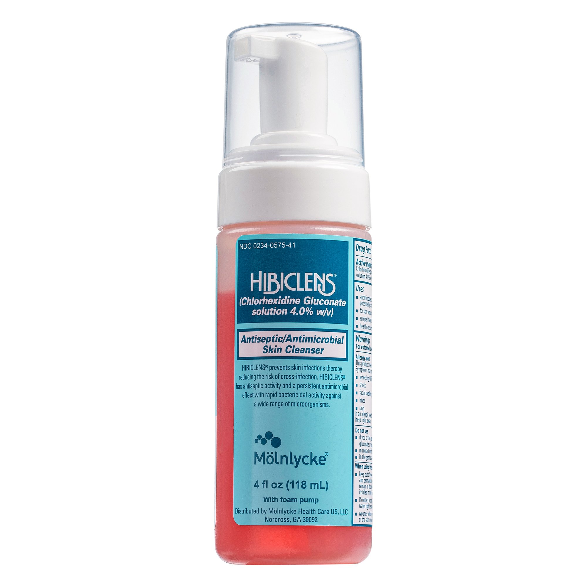 HIBICLENS CLEANER FM W/PUMP 4OZ EACH Molnlycke Health Care US LLC 57541