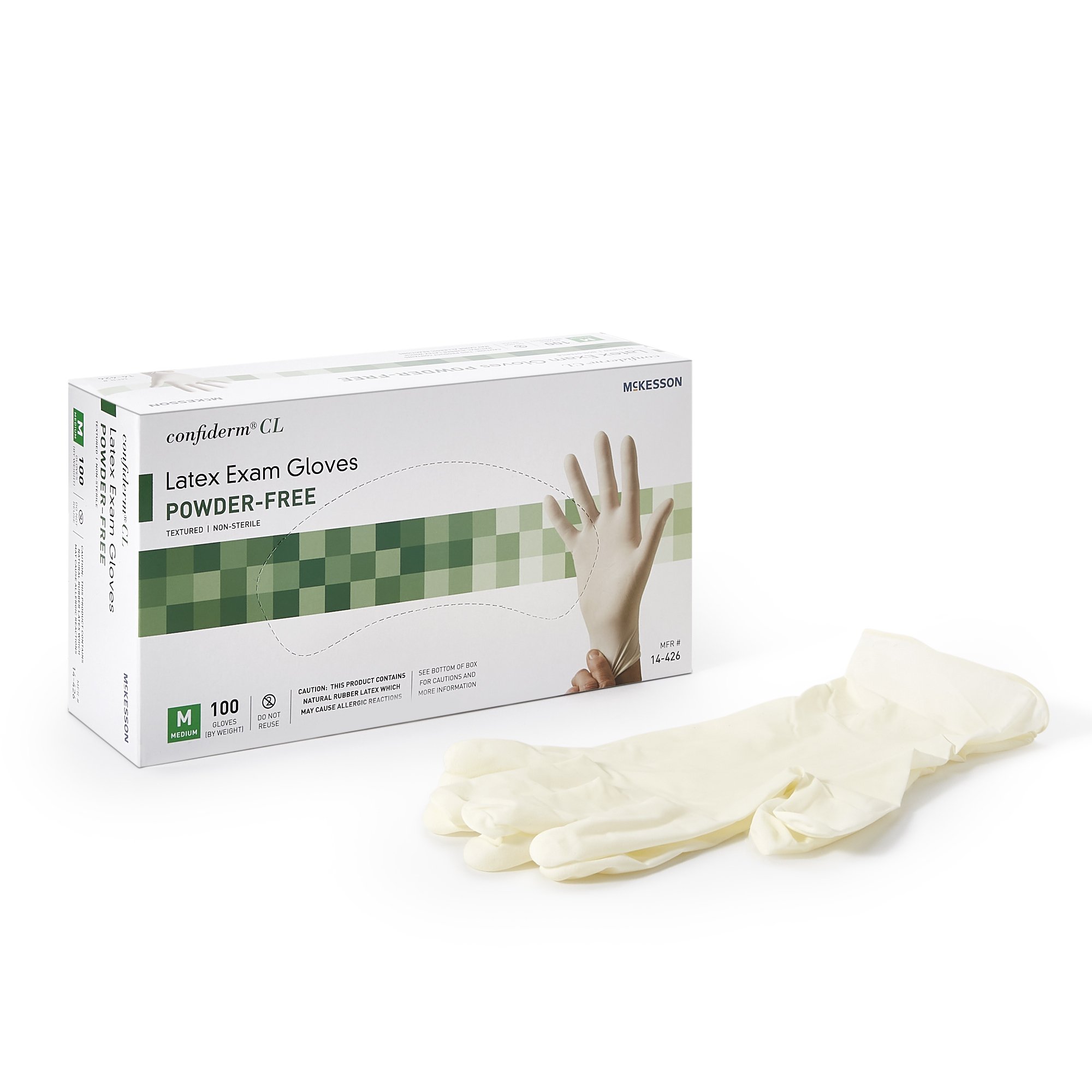 GLOVE, EXAM LATEX MED N/S (100/BX 10BX/CS) Mckesson Medical and Surgical Inc