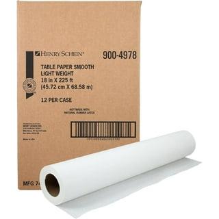 Henry Schein Exam Table Paper Smooth Wht Latex-Free Disp 18 in x 225 Feet Light Weight 12/Case 74073