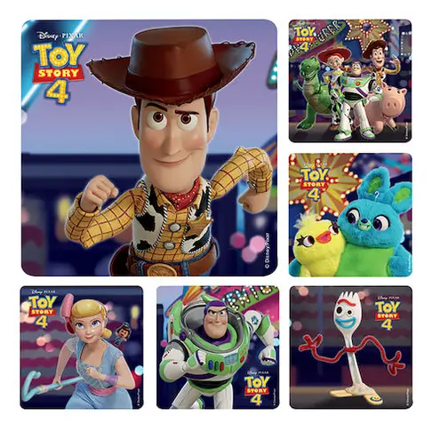 Stickers Toy Story 4 Assorted 100/Rl
