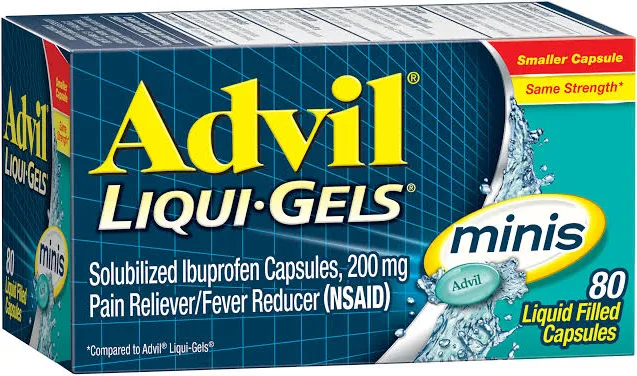 Advil NSAID Liquid Gel Capsules 200mg 80/Bt