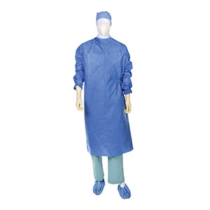 Surgical Gown Standard Sterile-Back Small 20/CS Non-Reinforced Surgical Gown with Towel Level 3 Card
