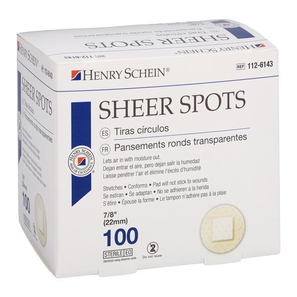 Henry Schein Adhesive Bandage Plastic 7/8" Sheer Sterile 100/Box, 150 BX/CA Henry Schein Inc.