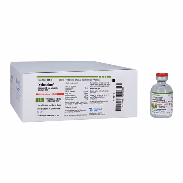 XYLOCAINE 1% EPI 1 100000 MDV25X10ML FRESENIUS KABI