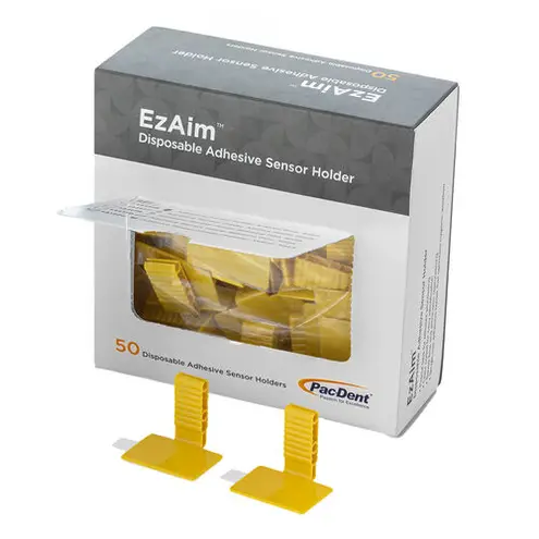 EzAim Individually Cut Adhesive Sensor Holder Posterior Yellow 50/Pk