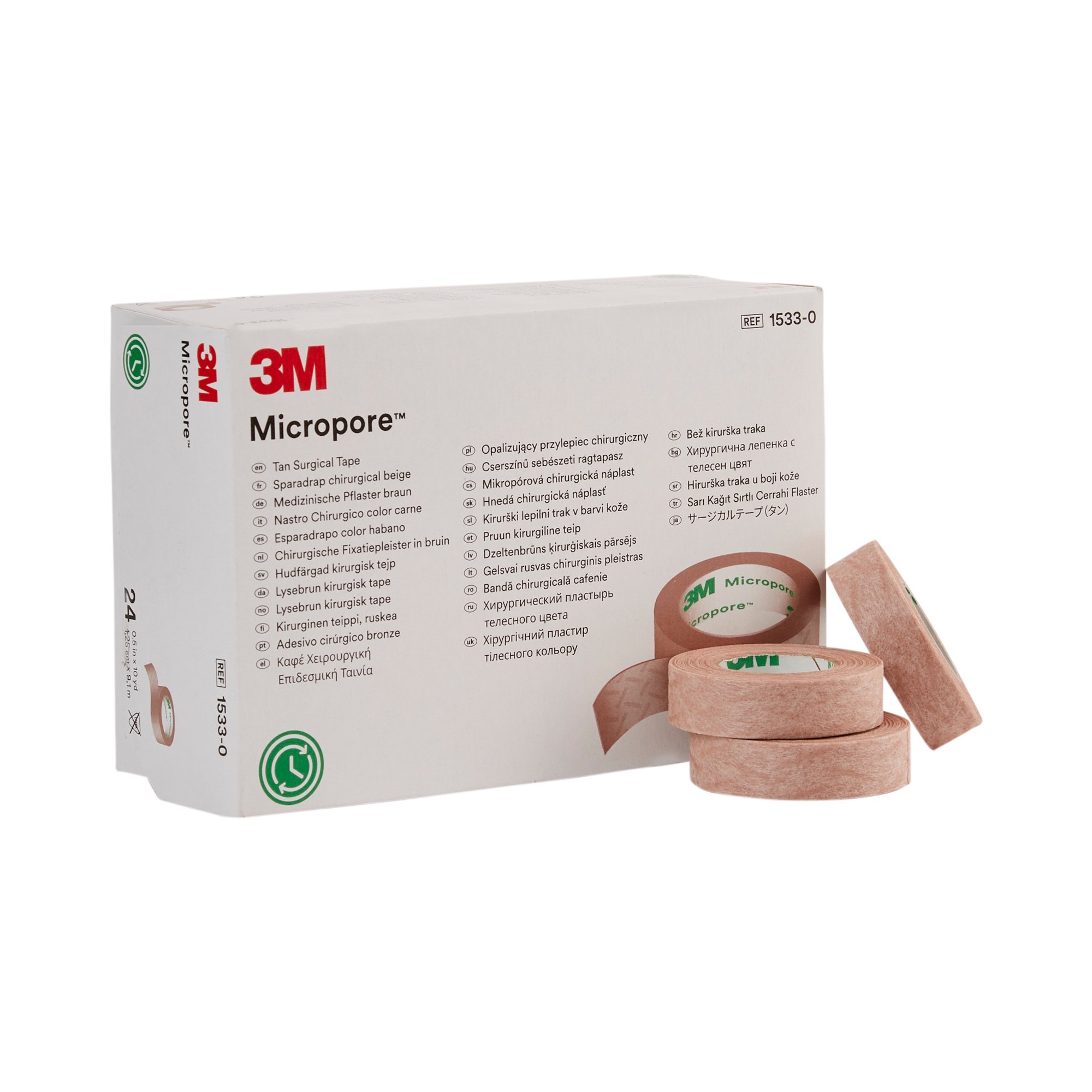 Medical Tape 3M™ Micropore™ Tan 1/2 in X 10 Yard Paper NonSterile