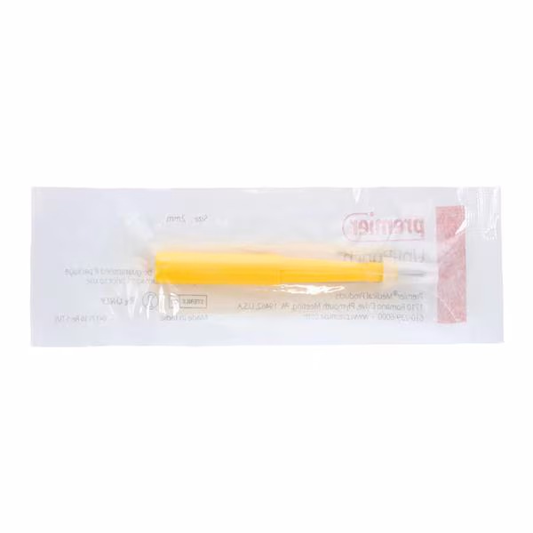 Uni-Punch Dermal Biopsy Punch 2mm Stainless Steel Blade Sterile Disposable 25/Box