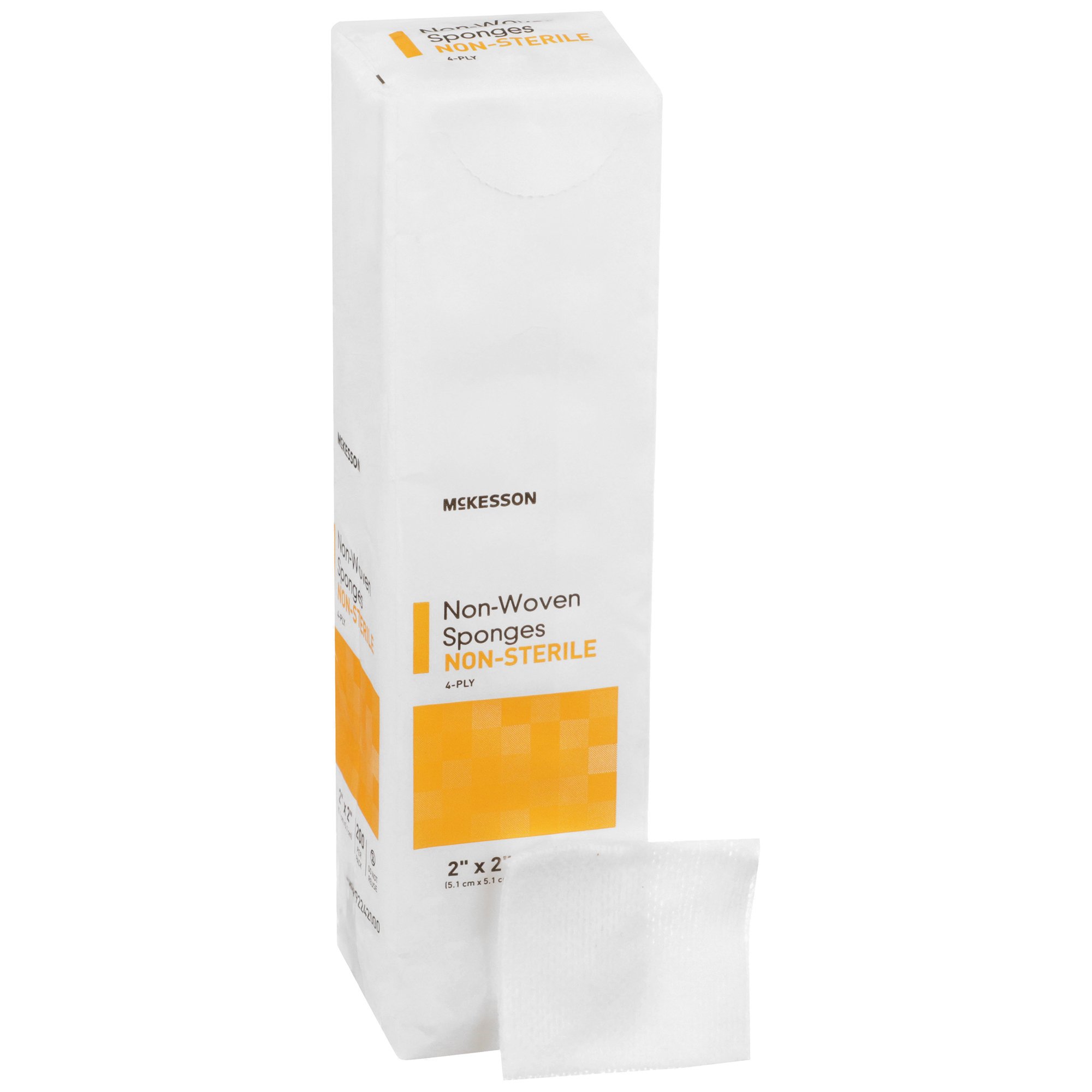 Nonwoven Sponge McKesson 2x2 in 4-Ply NonSterile 200 per Pack