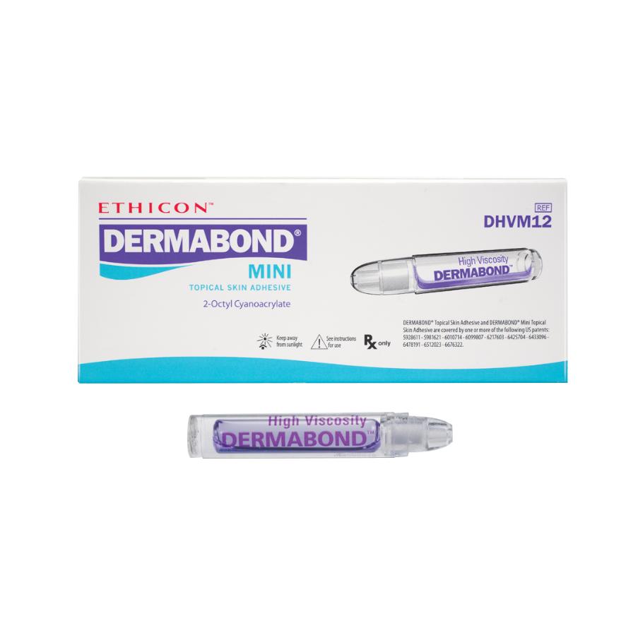 Skin Adhesive Dermabond® Mini 0.36 mL High Viscosity Dome Applicator Tip 2-Octyl Cyanoacrylate ADHES