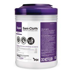 Surface Disinfectant Cleaner Super Sani-Cloth® Premoistened Germicidal Manual