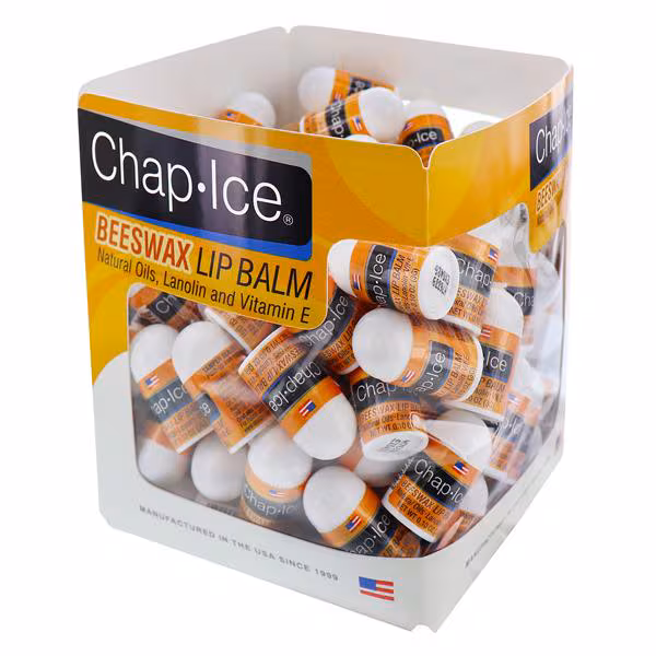 Chap Ice Lip Balm Mini Assorted Cube Container 100/Pk
