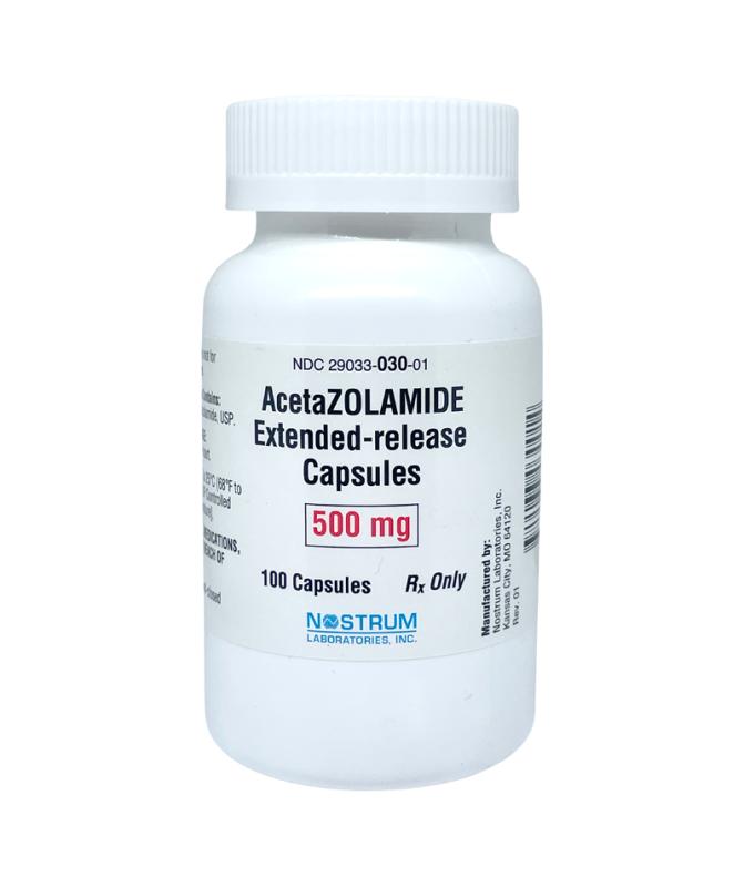 Acetazolamide ER Extended-Release Capsules 500mg Bottle 100/Bottle Each Accord Healthcare Inc