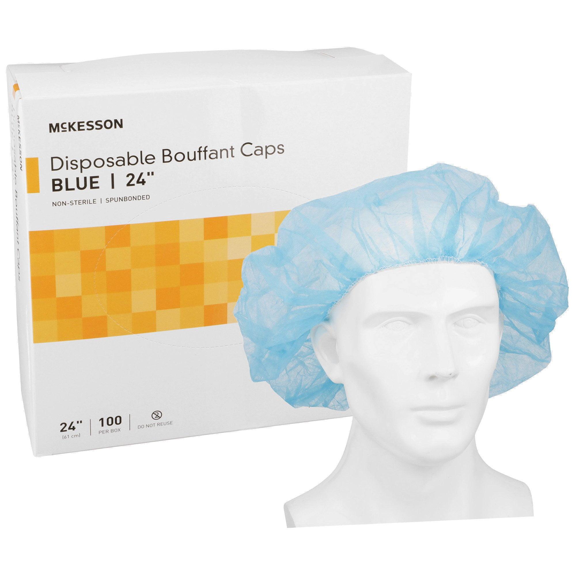 CAP, BOUFFANT SPP LF BLU 10G 24" (100/BG 10BG/CS)