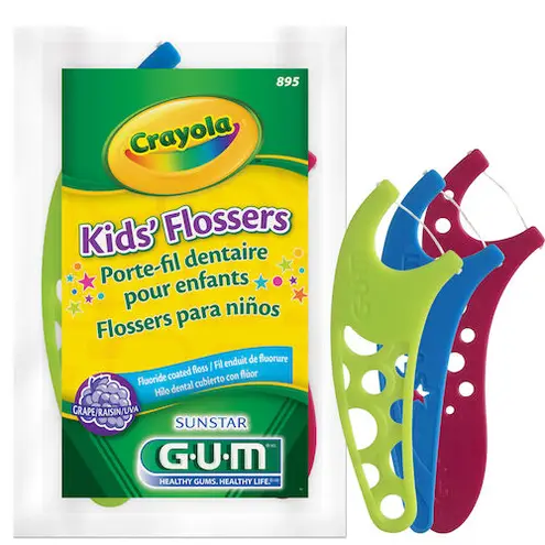 GUM® Crayola™ Flossers Grape, 48 (3 Flosser) Packages