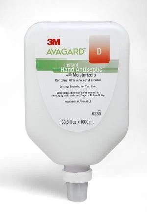 Avagard D Liquid Antiseptic 33.8 oz Wall Mount Bottle 61% Ethyl Alcohol w/w Fragrance Free 5/Case