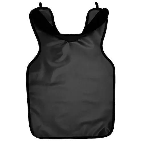 Protectal Lead X-Ray Apron Adult Black With Thyroid Protector Ea
