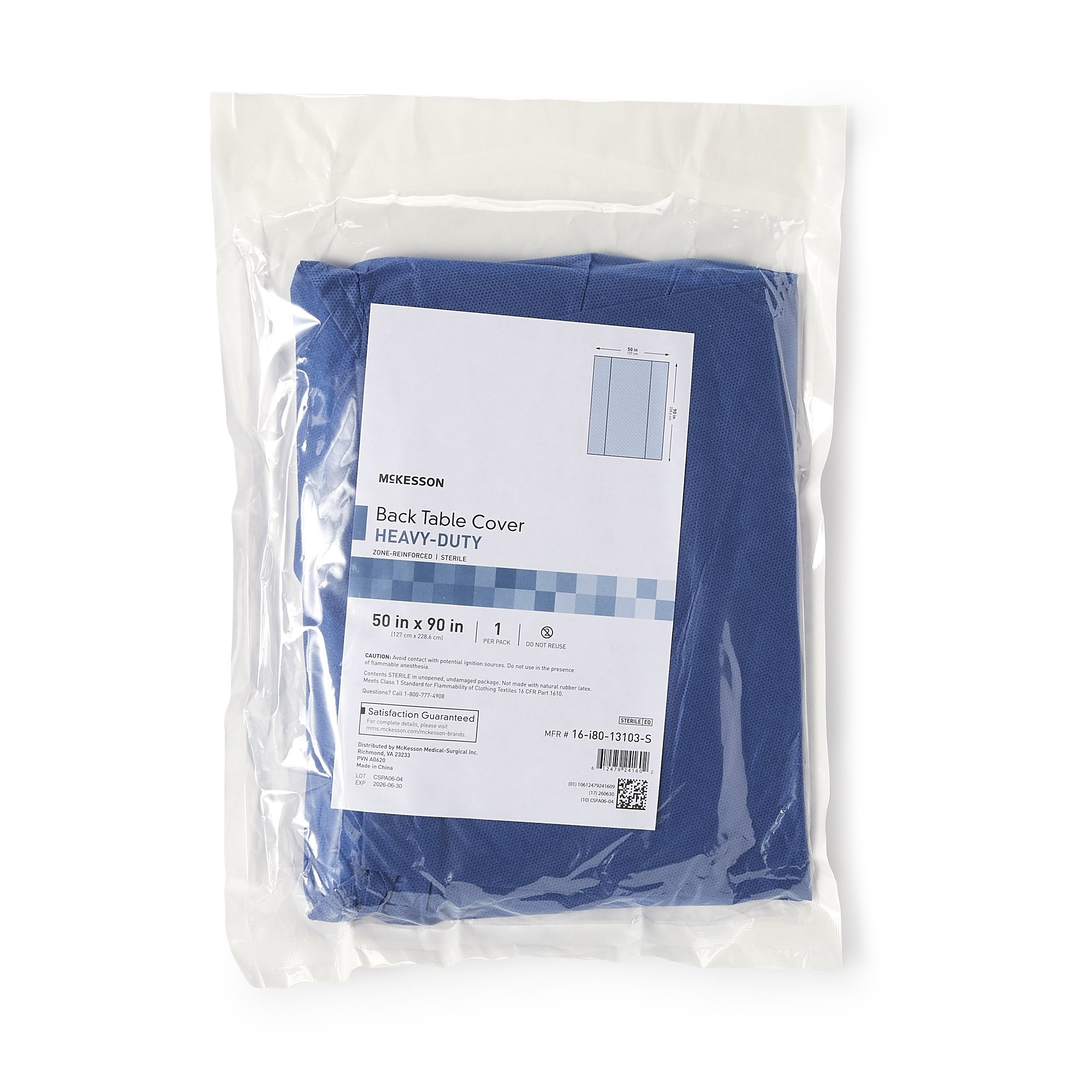 Table Drape McKesson 50 X 90 Inch For Back Table