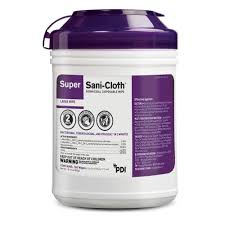 WIPE XL SUPER SANI-CLOTH 7.5X15 75/CAN 6CAN/C