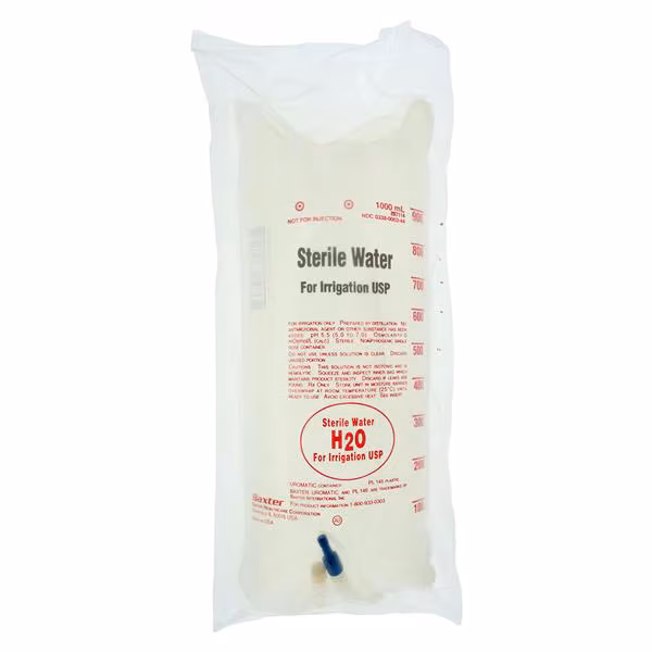 WATER STERILE FOR IRRIGATION1000ML URO ST 14CS RX Baxter Healthcare Corporation 00338-0003-44