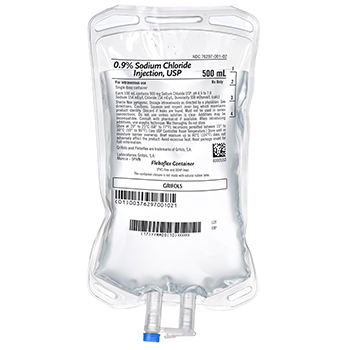 Sodium Chloride Inj 0.9% 500mL Fleboflex Grifol 20 Grifols Laboratorios SA 76297-0001-01