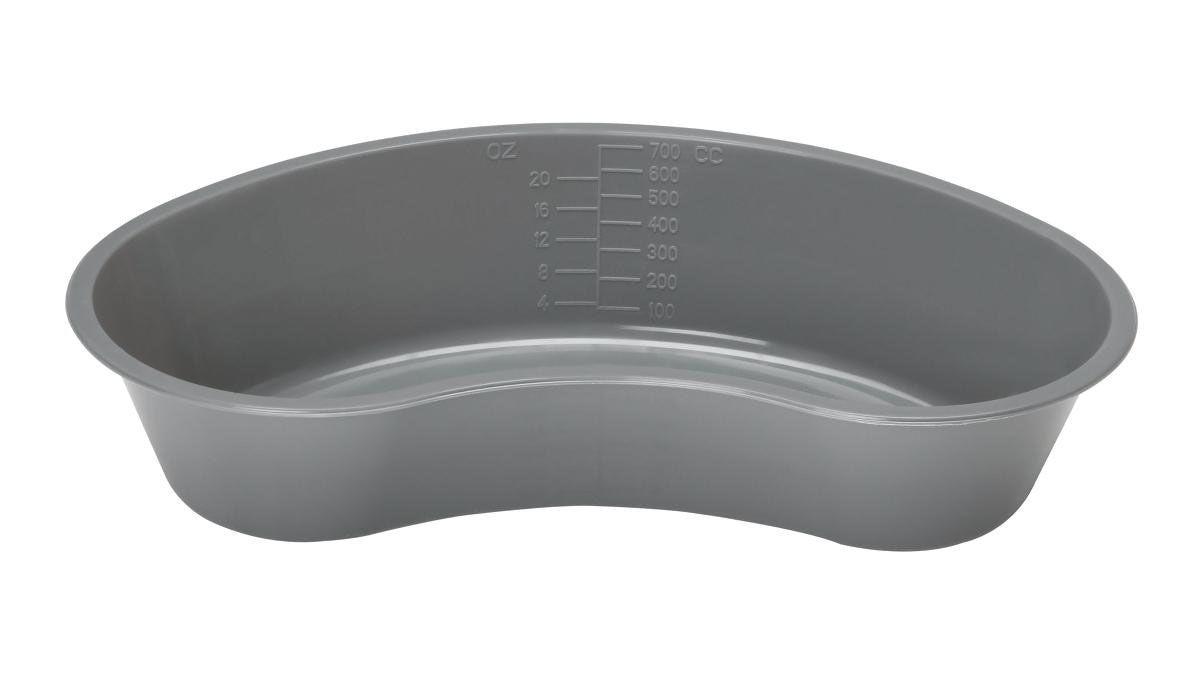 Emesis Basin Kidney Plastic Graphite 500mL, 250 EA/CA Medline Industries Inc
