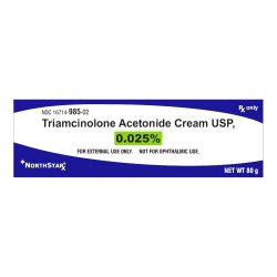 Triamcinolone Acetonide 0.025% Cream 80 Gram