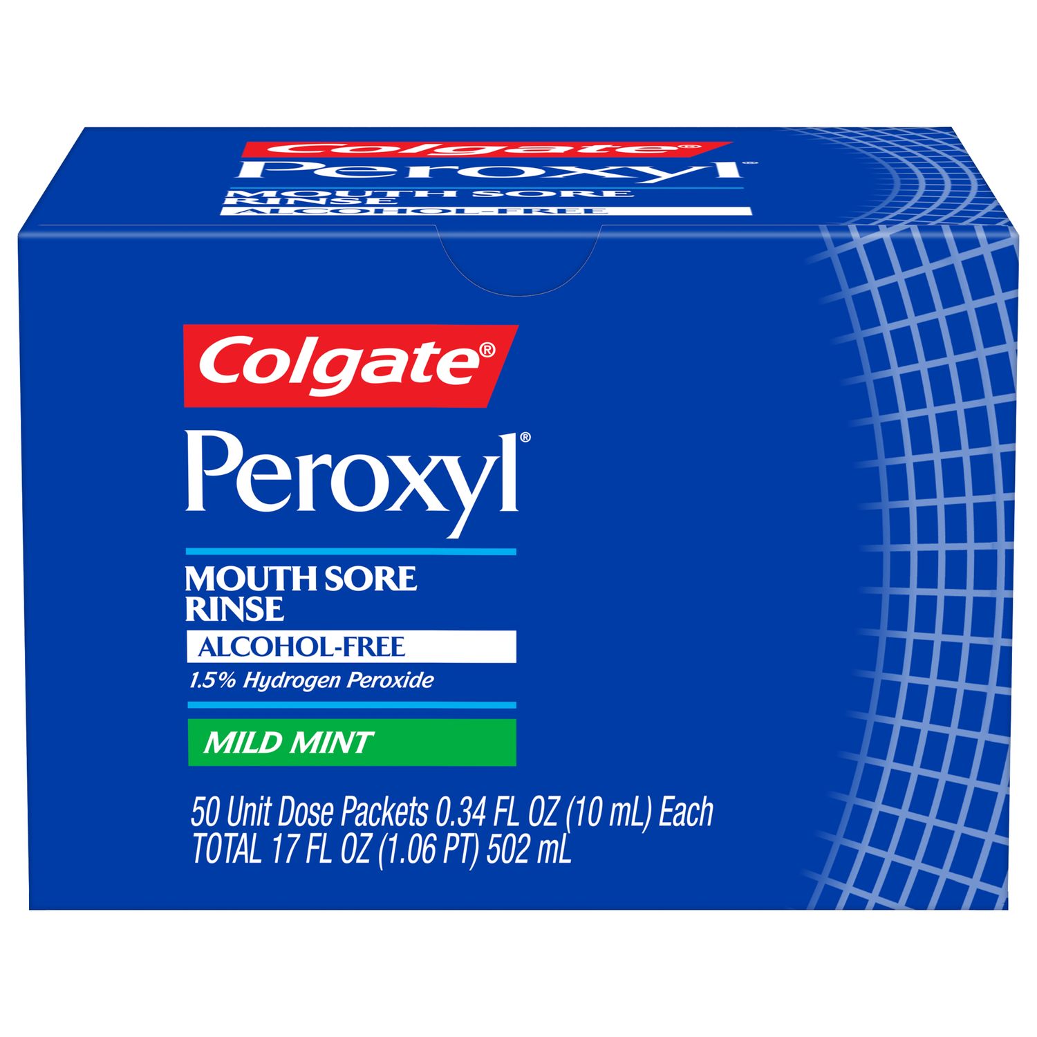 Colgate® Peroxyl® Mouth Sore Rinse 10mL Mint Alcohol Free (Patient Packets) 50/Pk
