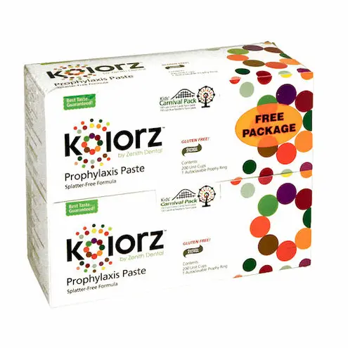 Kolorz® Prophy Paste Medium 2 x 200/Bx (Cotton Candy & Blue Raspberry)
