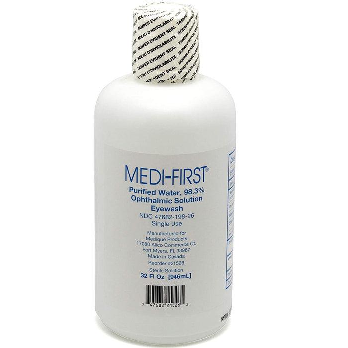 Eyewash Emergency Flush Solution 32oz Bottle Each, 12 EA/CA Pacc-Kit Safety Equipment