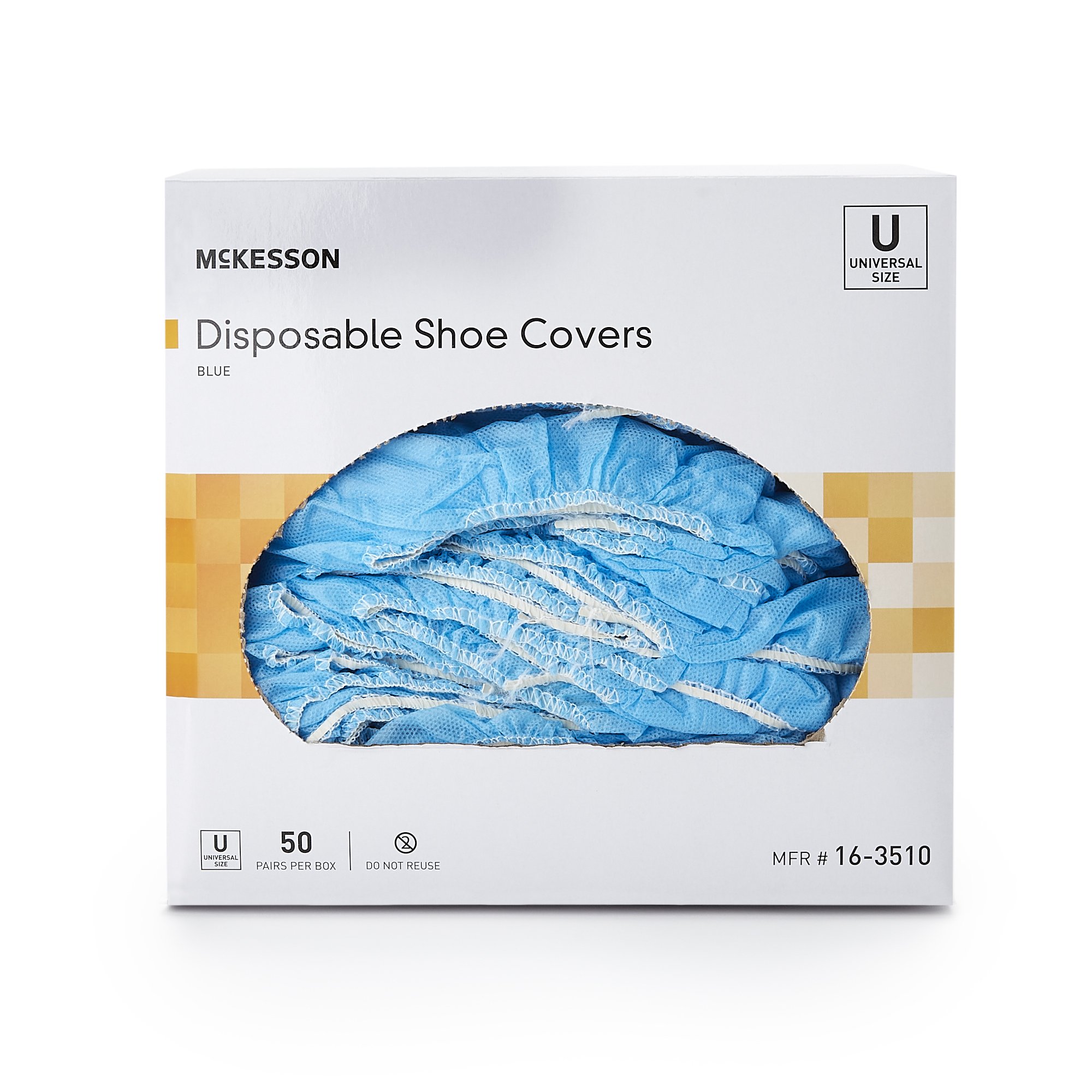 Shoe Cover McKesson One Size Fits Most Shoe High Nonskid Sole Blue NonSterile SHOECOVER, NON-SKID LF